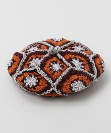 【チャイハネ】グリラバ手編みベレー帽