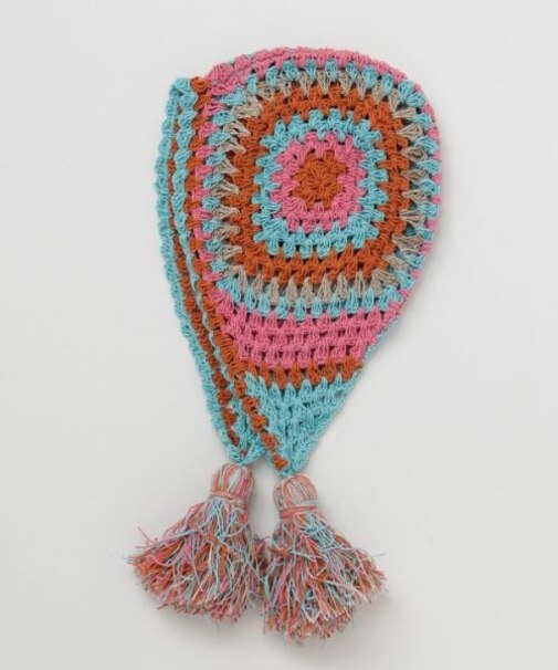 【チャイハネ】シュマル手編み耳付きキャップ