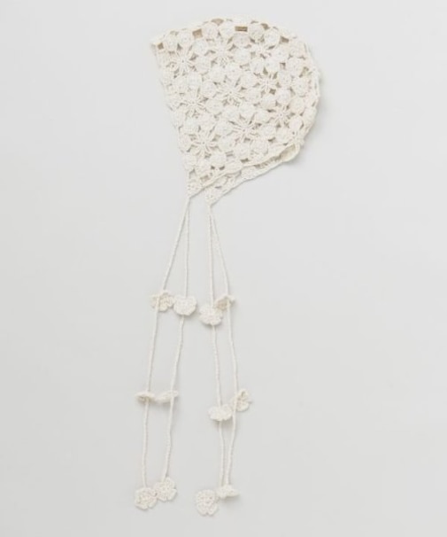 【チャイハネ】クロシェ編みバブーシュカキャップ