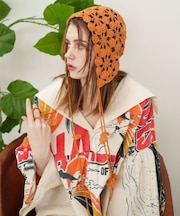 【チャイハネ】クロシェ編みバブーシュカキャップ