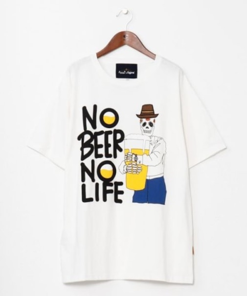 【チャイハネ】ノビノラメンズTシャツ【Amina×grn×横浜ビール】