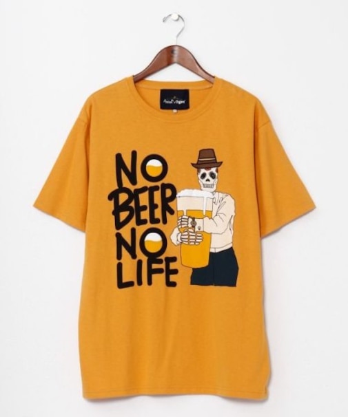 【チャイハネ】ノビノラメンズTシャツ【Amina×grn×横浜ビール】