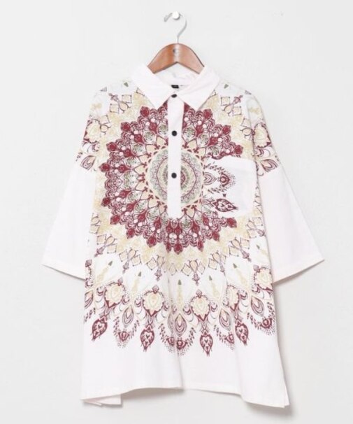 【チャイハネ】レレリアメンズプルオーバーシャツ