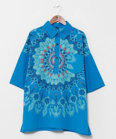 【チャイハネ】レレリアメンズプルオーバーシャツ