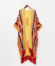 【チャイハネ】【UVカット加工】ララランフリンジロングカーディガン