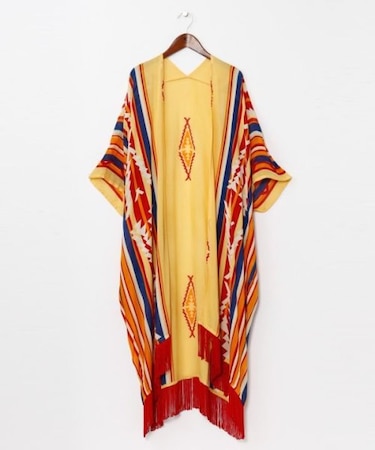 【チャイハネ】【ＵＶカット加工】ララランフリンジロングカーディガン