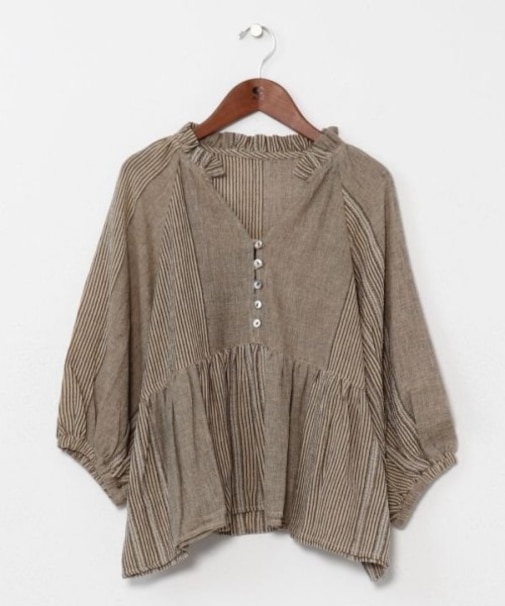 【チャイハネ】ナナミィパフスリーブトップス