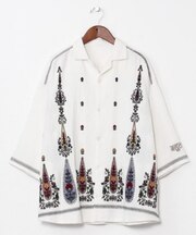 【チャイハネ】アナーシャメンズ開襟シャツ