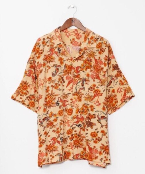 【チャイハネ】ボヘクランメンズ開襟シャツ