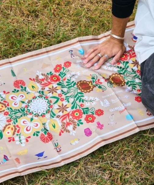 【チャイハネ】マテリエラレジャーシート【Amina×grn×ogawaコラボ】