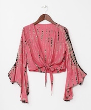 【チャイハネ】マットミルショートカーディガン