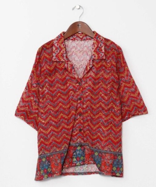 【チャイハネ】レプシース開襟シャツ