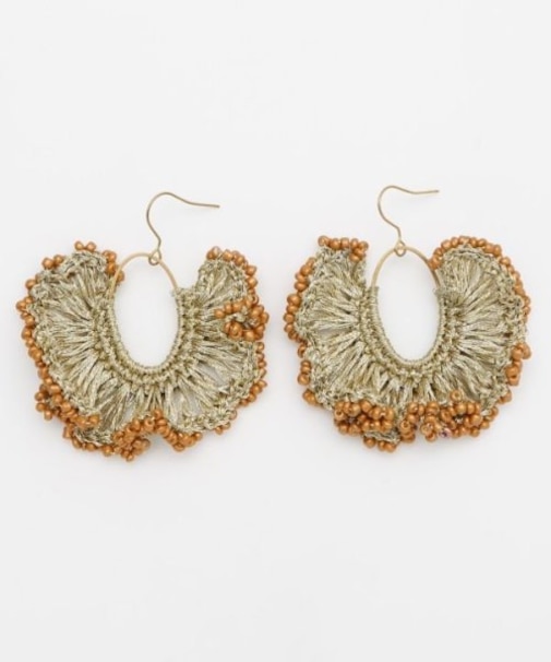 【チャイハネ】フレアビーズピアス