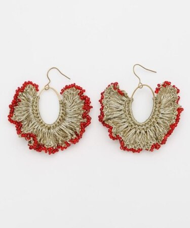 【チャイハネ】フレアビーズピアス