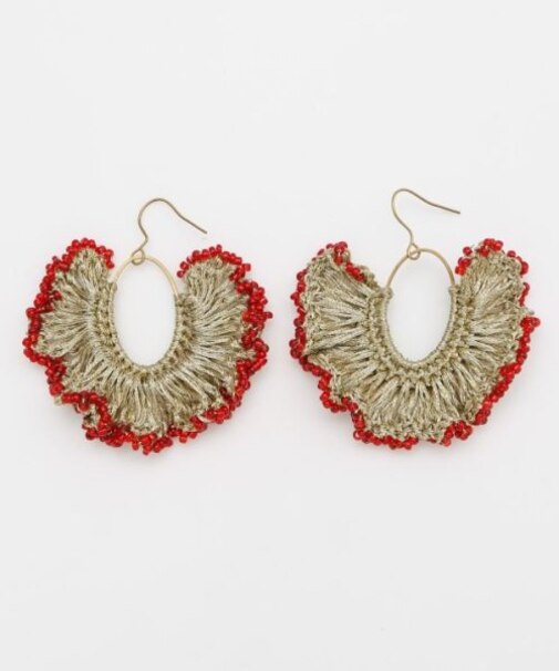 【チャイハネ】フレアビーズピアス