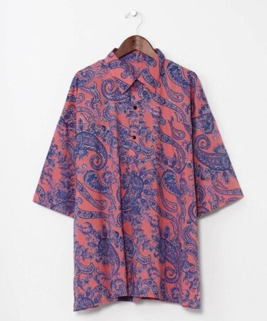 【チャイハネ】メリナラメンズプルオーバーシャツ