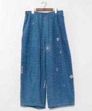 【チャイハネ】刺繍デニムメンズパンツ
