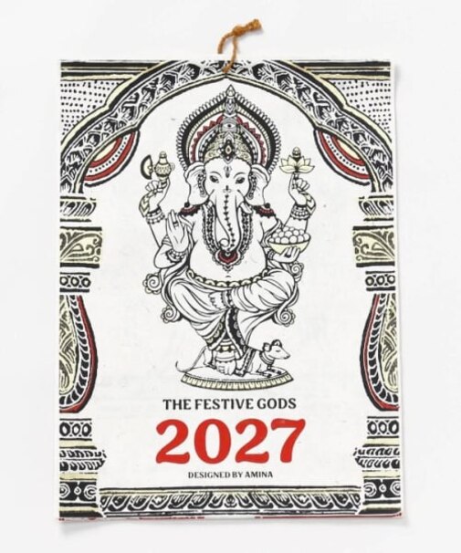 【チャイハネ】【2027年カレンダー】THE FESTIVE GODS