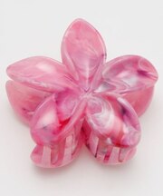 【カヒコ】マーブルプルメリアヘアクリップ