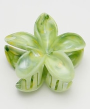 【カヒコ】マーブルプルメリアヘアクリップ