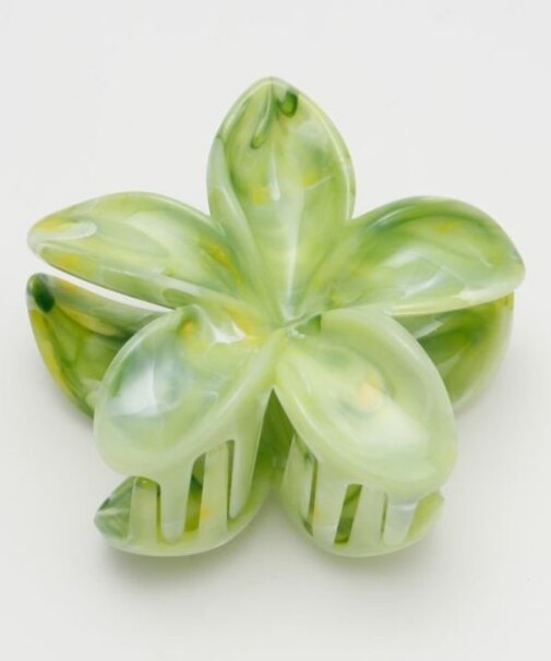 【カヒコ】マーブルプルメリアヘアクリップ