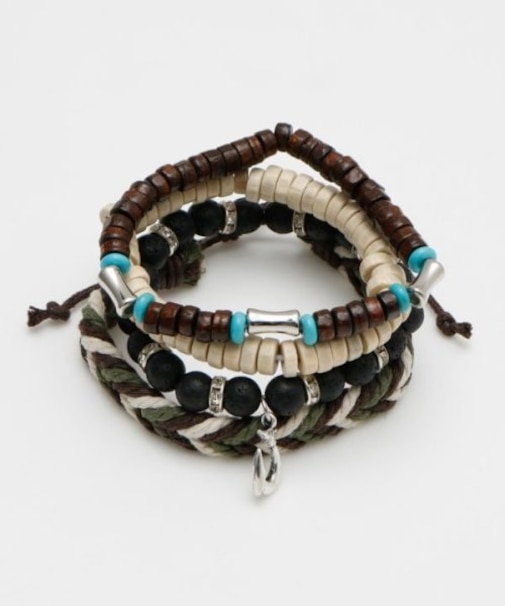 【カヒコ】フィッシュフックメンズブレスレットセット