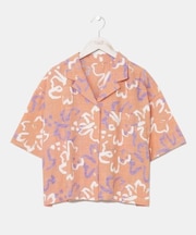 【カヒコ】レイキーショート丈アロハシャツ【SURF&Palms】