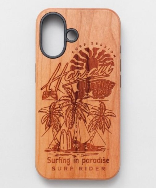 【カヒコ】[iPhone16]ウッドスマホケース