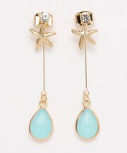 【カヒコ】スタフィドロップピアス