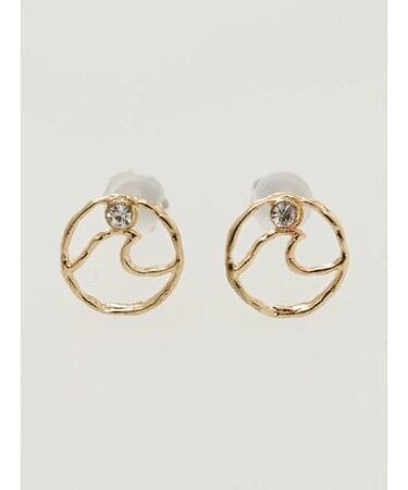 【カヒコ】サークルウェーブポストピアス