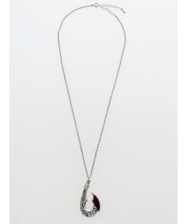 【カヒコ】ｍウッドフィッシュフックネックレス