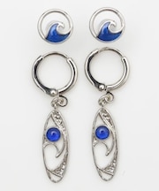 【カヒコ】ヘレナルウェーブＳＥＴピアス