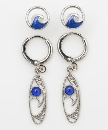 【カヒコ】ヘレナルウェーブＳＥＴピアス