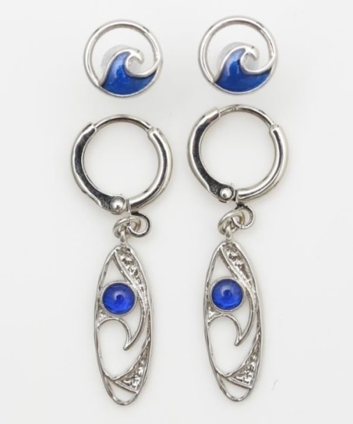 【カヒコ】ヘレナルウェーブＳＥＴピアス