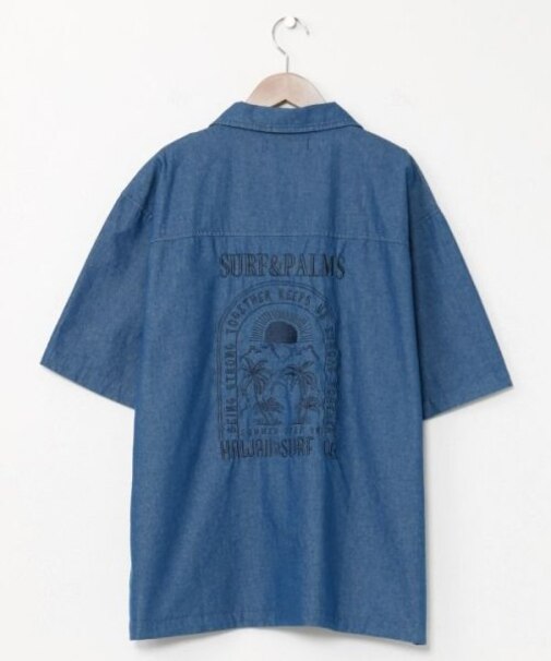 【カヒコ】【SURF&Palms】イタロメンズシャツ