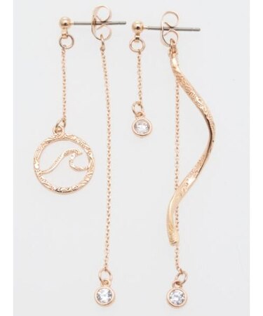 【カヒコ】ウェイブツイストピアス