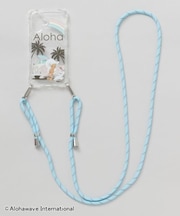 【カヒコ】[iPhone16]クリアスマホケース ショルダーストラップ付き【ALOHA MAPUA】