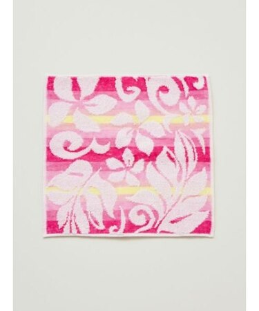 【カヒコ】グラデフラワータオルハンカチ