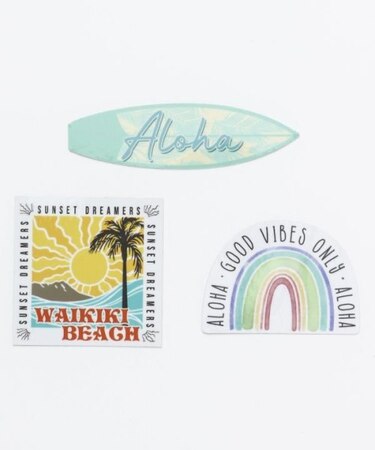【カヒコ】アロハ3セットステッカー