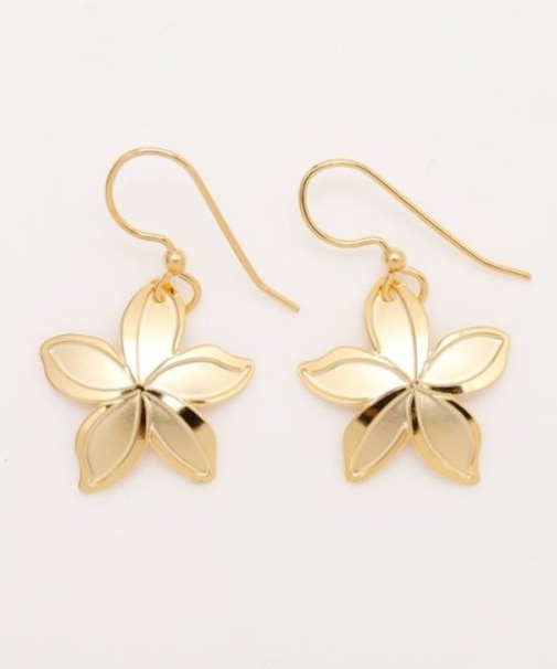 【カヒコ】【LEIGHTON　LAM】プルメリアピアス