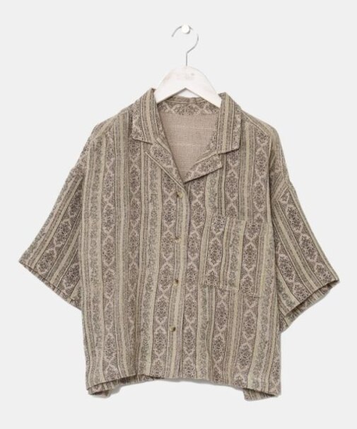 【カヒコ】カニエラショート丈アロハシャツ【SURF&Palms】