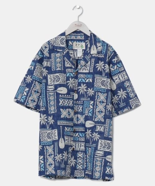 【カヒコ】トラデタパアロハメンズシャツ
