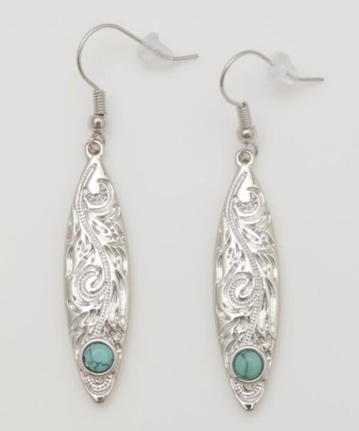 【カヒコ】ボードターコイズピアス