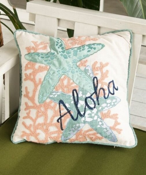 【カヒコ】スターフィッシュエンブクッションカバー