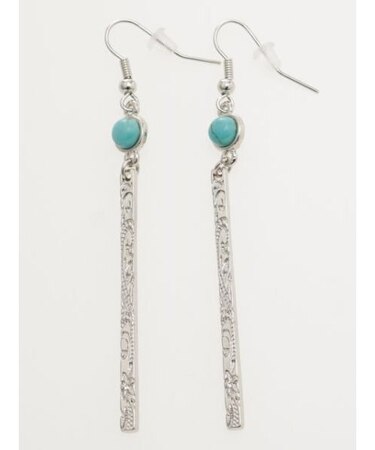 【カヒコ】プレートターコイズピアス