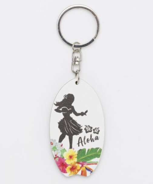 【カヒコ】サーフウッドミドルキーホルダー