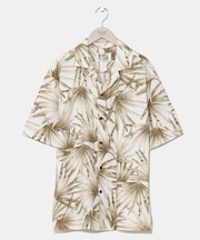 【カヒコ】パームリーフアロハメンズシャツ