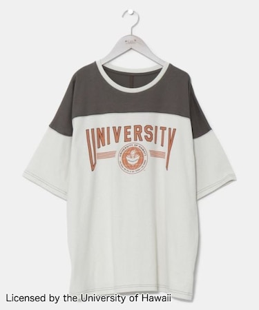 【カヒコ】バイカラーメンズＴシャツ【University of Hawaii】