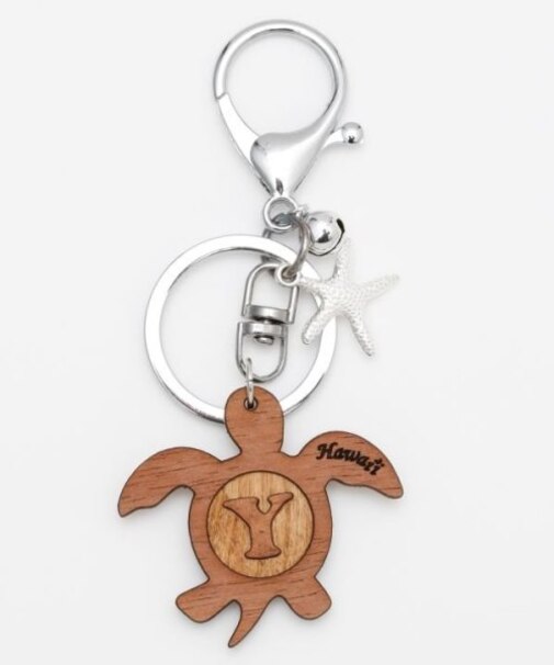 【カヒコ】コアウッドイニシャルキーホルダー