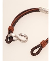 【カヒコ】メンズチューブレザーブレス